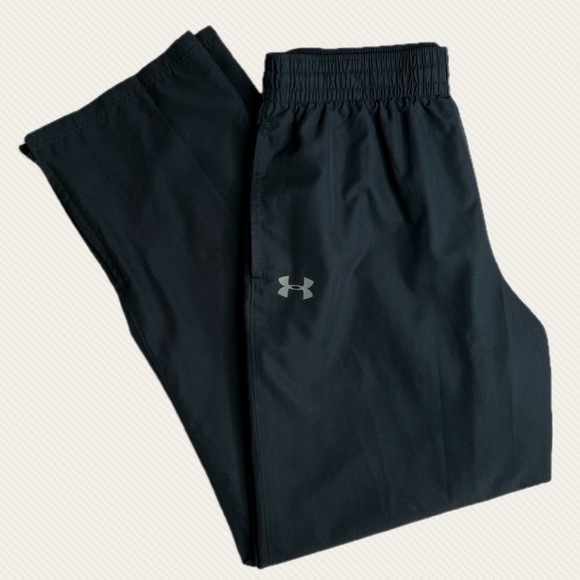 Under Armour Heat Gear Zip Wide Leg Track Pants Men’s Size Large - Picture 1 of 6